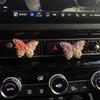 Creative Hydrangea Tulip Car Air Freshener Car Perfume Clip Peach Blossom Aroma Diffuser Car Air Outlet Fragrance Decoration