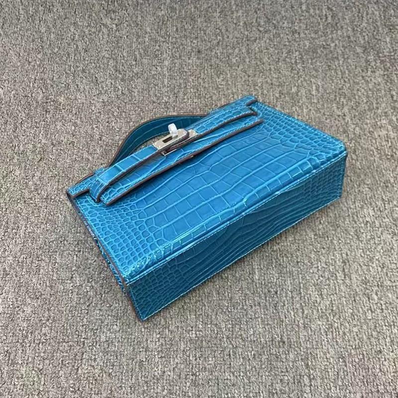 Nová kožená dámská taška druhé generace KL22 hlava hovězí kůže vzor aligátora hovězí kůže řetěz přes rameno šikmý přes rameno dámská taška