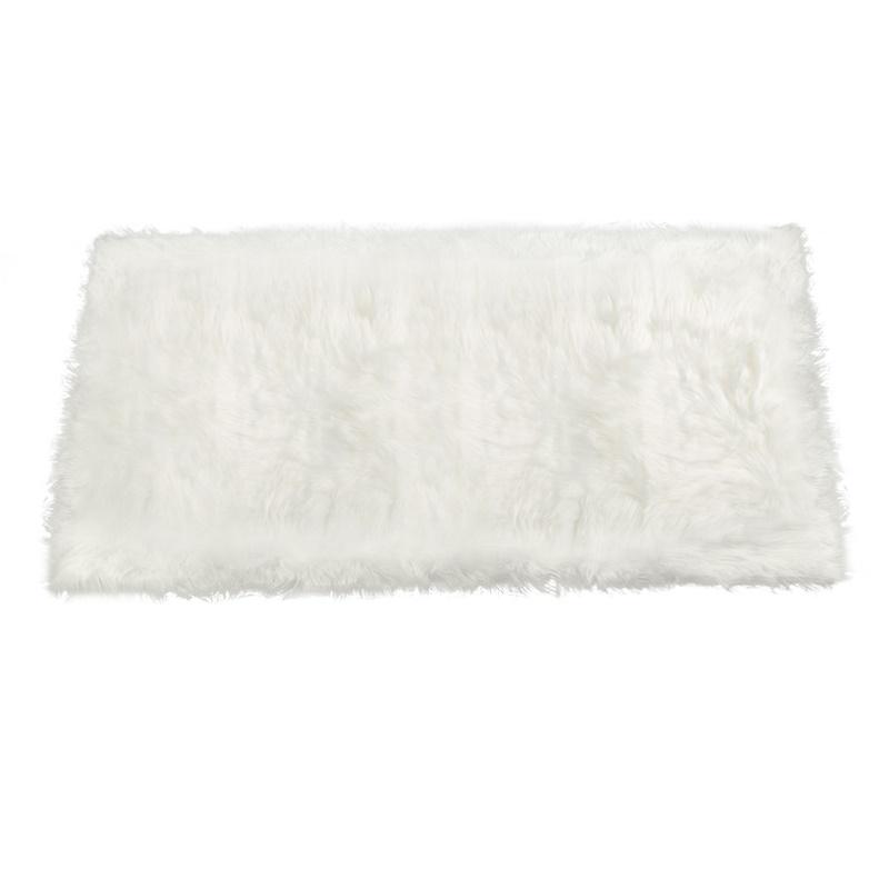 Faux Sheepskin Wool Carpet Soft Fluffy Plush Fur Rug Bedroom Balcony Mat