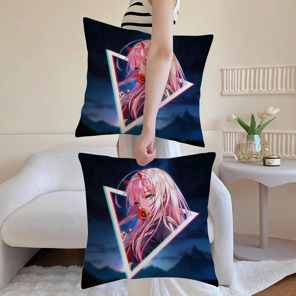 Z-Zero T-Two 002 Pillow Case Anti-dustmite Pillowcase Invisible Zipper Silky Sofa Cushion Cover