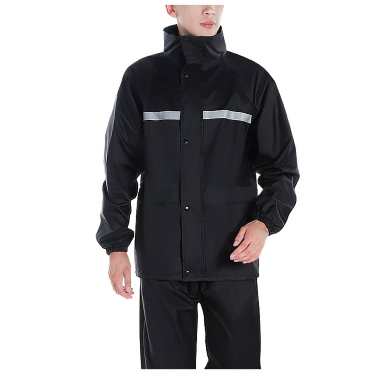 

верх и низ унисекс [Tanoka] Дождевик, комплект, плащ, чёрный