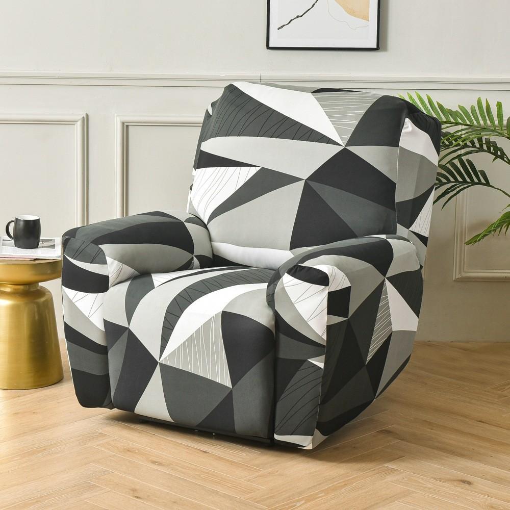 Modern Stylish Single Seat Recliner Cover Full Coverage Thick Fabric Protector