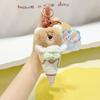 Ice Animal Colorful Cream Plush Keychain Featuring Adorable Fox Rabbit Otter Cat And Bear