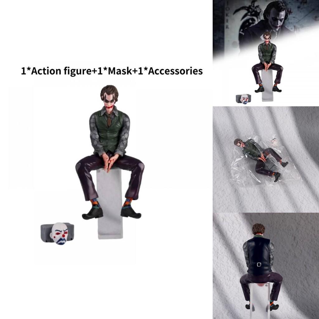 Stunning Suicide Squad Joker Figure Sitting Pose Pvc Desktop Display Model For Collectors