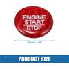 Car Push Start Button Cover Car Engine Start Button Cover Trim for Honda HR-V 2016-2021 Red
