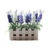 1 Pcs Artificial Lavender Flowers Leaves Bouquet Home Wedding Garden Decor Flowers