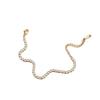 European and American best-selling light luxury high-end diamond-encrusted bracelet for women, stainless steel zircon bracelet, in-stock direct sale