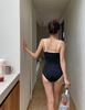 2026 Summer Boho Bikini Set One Piece Swimsuit High Waisted Halter Neck Push Up Sexy Tummy Control Women
