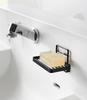 Yamazaki Jitsugyo 4541 Film Hook Soap Tray Black W12 X X Hook Not Tower Soap Holder Floating Storage Drains Well and Dries Easily Approx. D8.5 H7.8cm