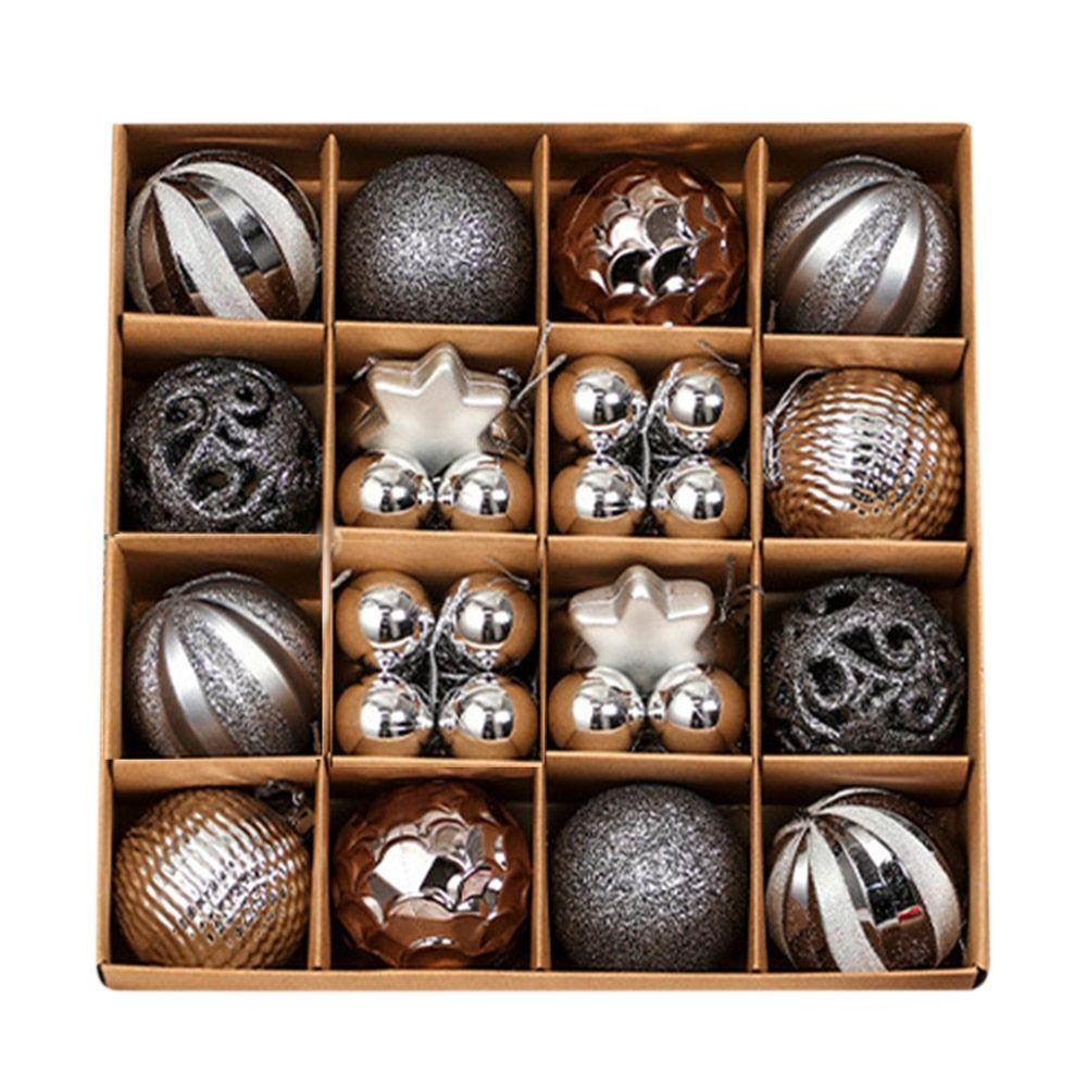 Creative Plastic Christmas Balls Ornaments 6cm Shatterproof Christmas Tree Decorations Xmas Christmas Tree Ball Wedding