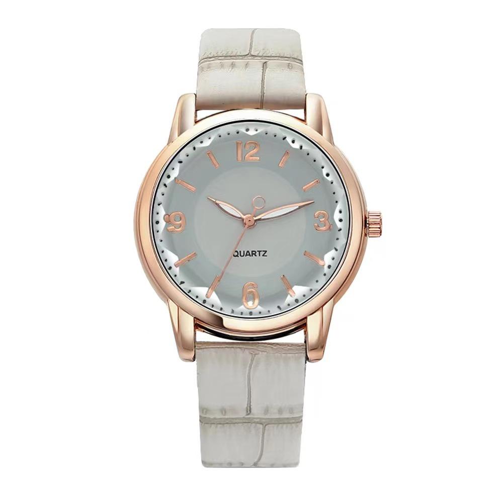 2022 New Cross-border Supply Dual-color Dial Quartz Women's Watch Casual Style Waterproof Alloy Case Characters)