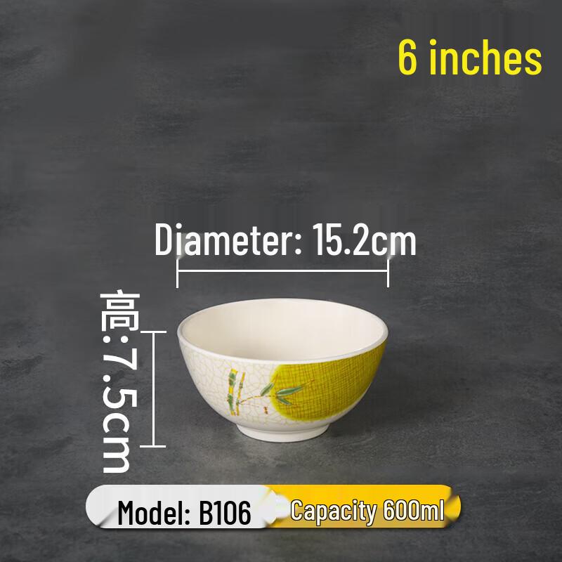 Imitation Porcelain Melamine Noodle & Soup Bowls