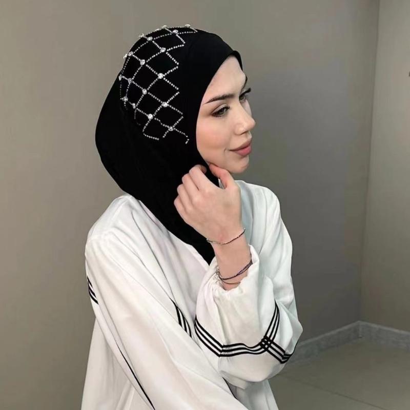 Islamic Pray Turban Caps for Woman Outdoor Elastic Hijab for Culture Enthusiasts