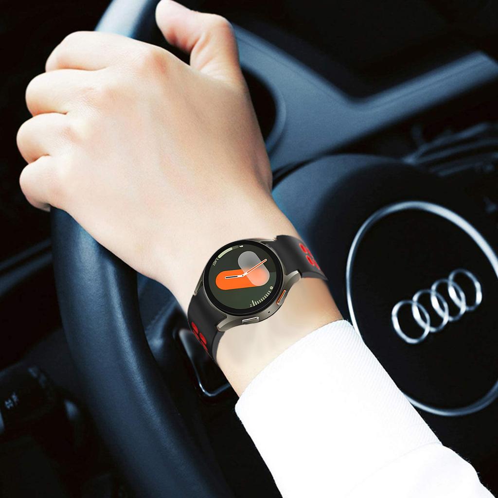 Two-color Silicone Strap for Samsung Galaxy Watch 7/6/Classic/5/4 44mm 40mm 47mm 43mm/5 Pro 45mm Bracelet Watchband Accessories