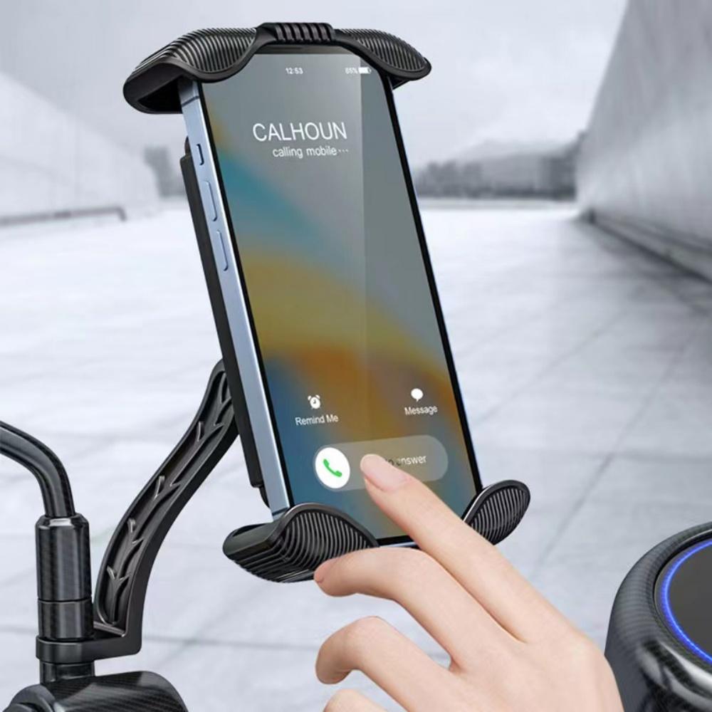 Motorcycle Phone Mount, Bike Phone Holder for Bicycle, Secure Motorcycle Handlebar Phone Mount with All Cell Phones