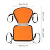 EVA Padded Kayak Seat with Thickened Cushion for Added Comfort, Durable Orange Design for Kayak Use (New) Cushions