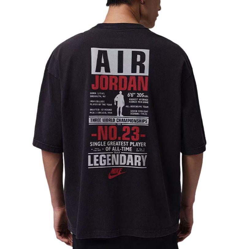 Jordan Air T Shirts Men's Black Crew Neck IF3117-010
