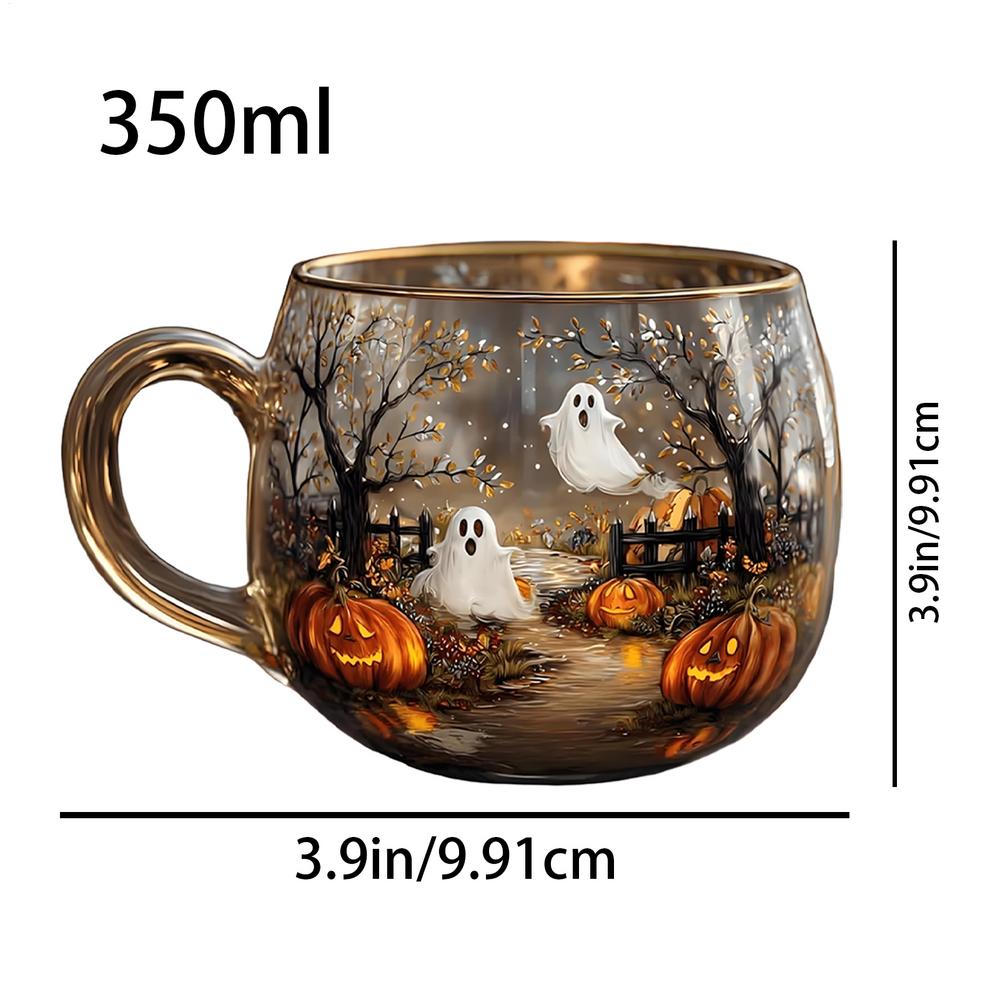 

350 мл Хэллоуин Кружки Призрачный Путь Жуткая Осень Тыква Призрак Кружка Напиток Посуда Для Напитков Принадлежности Для Вечеринки Для Дома Кухни Ресторана 350ml