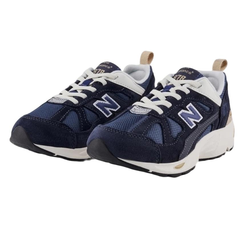 New Balance NB 878 Retro Trend Versatile Fashion Classic Casual Outdoor Durable Kids Running Shoes Kids running shoes Navy PV878EVP
