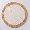 Handwoven Coaster Heat-Resistant Round Placemats Natural Non-Slip Coaster Eco-Friendly Table Decor for Home Kitchen Dining