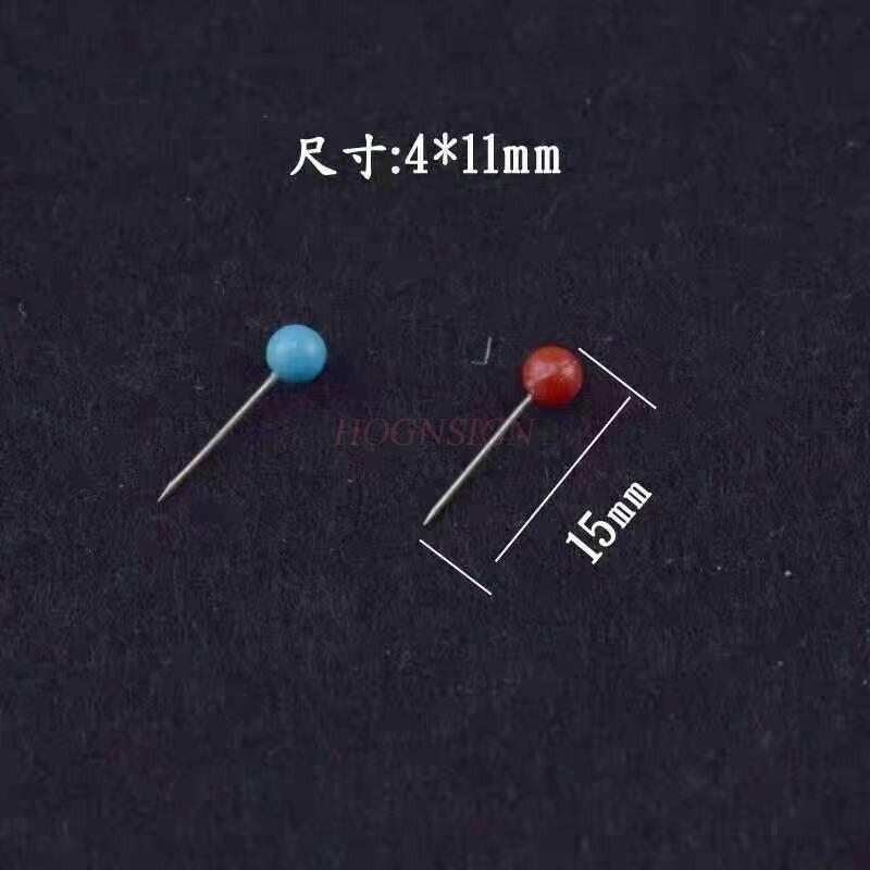

1500pcs push pins, round balls, short pins, cork positioning pins, Boxed colored plastic pins, map marking pins, China Mainland