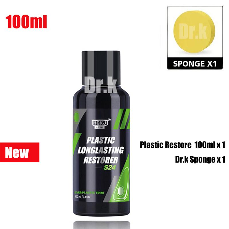 Car Plastic Restore Revitalizer Plastic Renovator Longlasting Coating Rubbers Refurbish Clean Gloss Black Shine