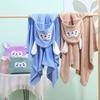 Cartoon Kids Hooded Towel Large Size Bath Towel New Swaddle Blanket  Baby