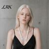 Halloween Necklace Gothic Skeleton Hand Necklace, Punk Cosplay Skull Claw Palm Choker, Costume Jewelry for Men Women