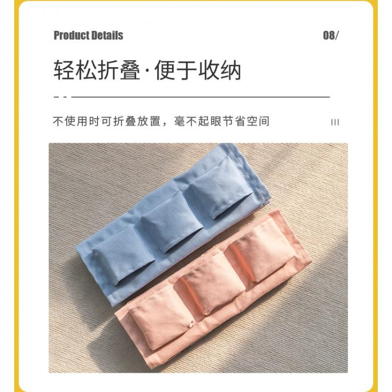 Thick Cotton Canvas Wall Hanging Organizer Bag Kids Room Bathroom Closet Storage Multi-Pocket Fabric Pouch