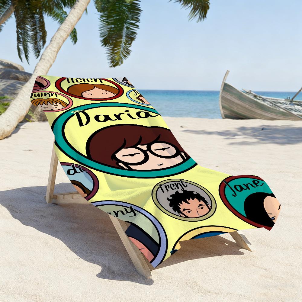 Fun D-Daria-S Girl Cool Towel Soft Pool Gift For Travel Gym Shower Camping Quick Dry Sports Large Beach Towels
