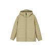 Stroll Series Solid Color Casual Hooded Long Sleeve Down Jacket Men Outerwear Khaki L423M149-02ZF