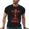 Östlich-Orthodoxes Großes Skima Golgatha-Kreuz Metanoia Buße T-Shirt Funktional Lässig Kurzarm