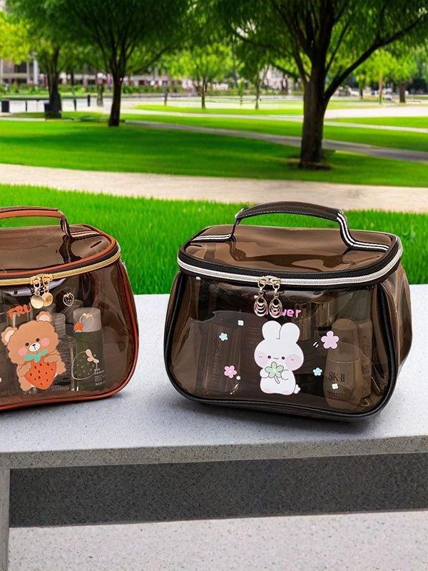 Wasserdichte transparente PVC-Kosmetiktasche mit großem Fassungsvermögen