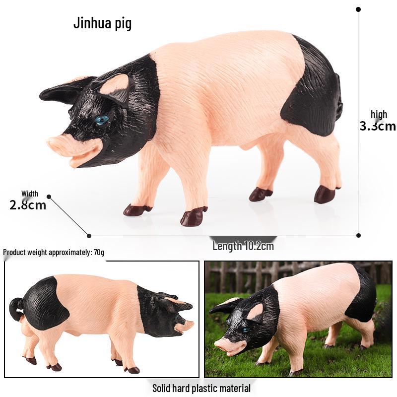 Realistic Miniature Pig Sow Figurine Toy Animal Model Ornament