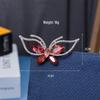 Exquisite Women's Red Flower Brooch – Niche Design, High-End Suit Accessory