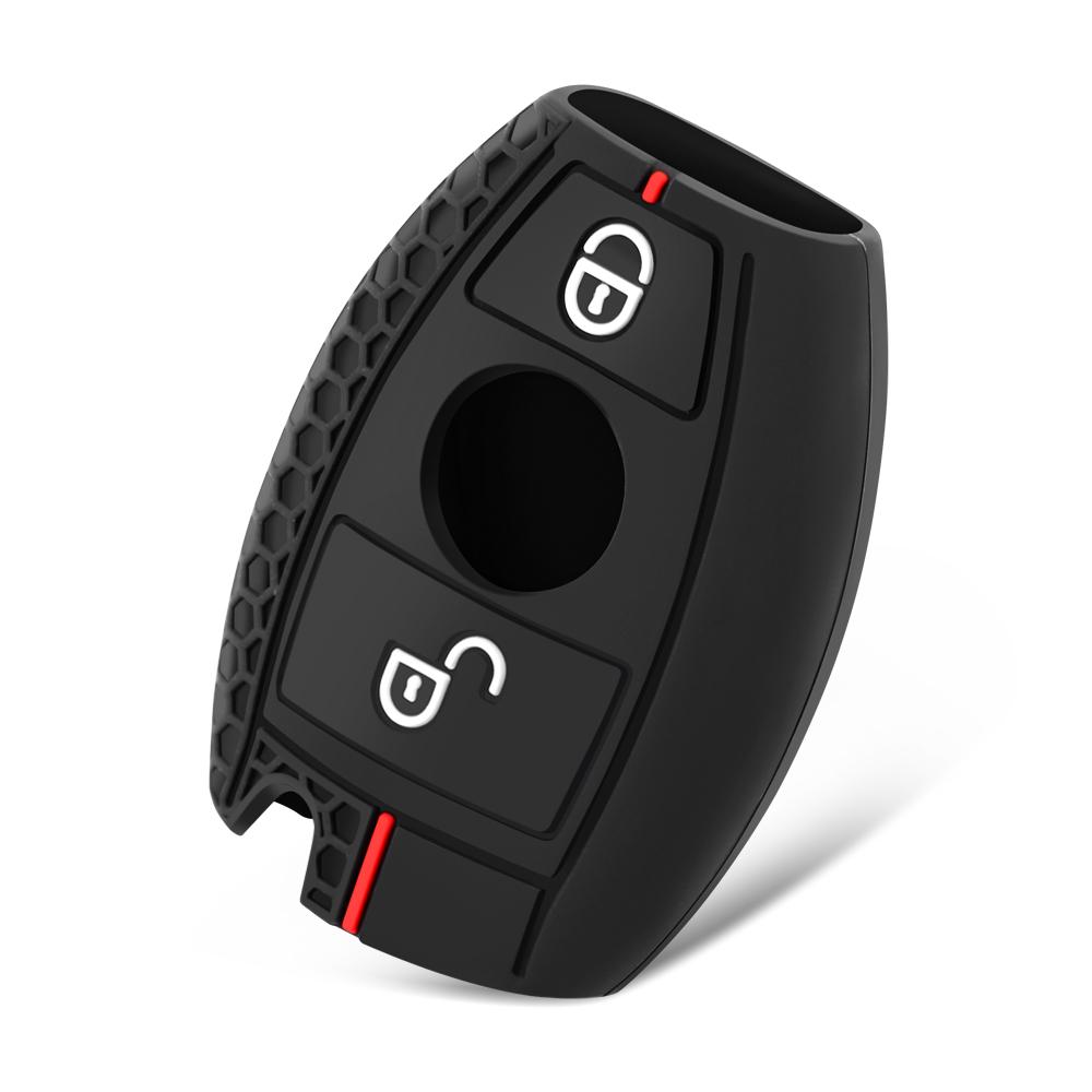 Silicone Car Key Case Cover For Mercedes Benz A B C E Class Gls Gla Glk Glc Cls Cla Amg W204 W205 W212 W463 W176 Keychain Fob