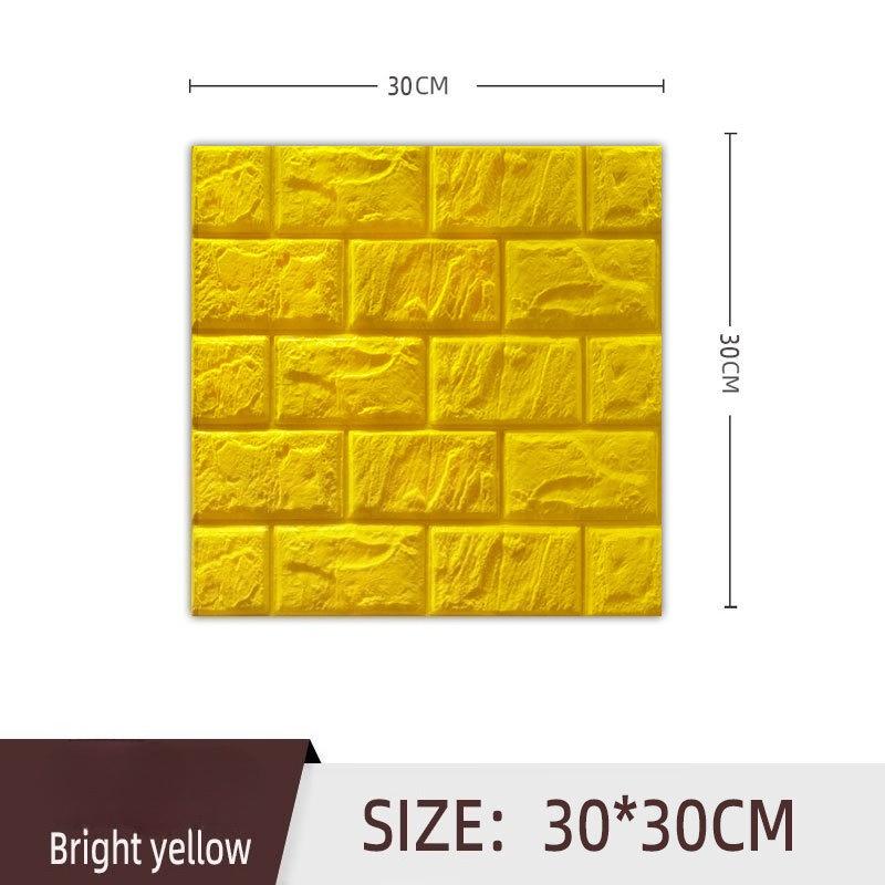 20Pcs 3D Brick Wall Panels Peel and Stick Adhesive Wallpaper for Living Room Bedroom Background Kitchen Decoration Home Decoration