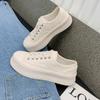 Platform canvas biscuit shoes women's shoes spring and summer 2025 new muffin versatile sports and leisure little white shoes board shoes