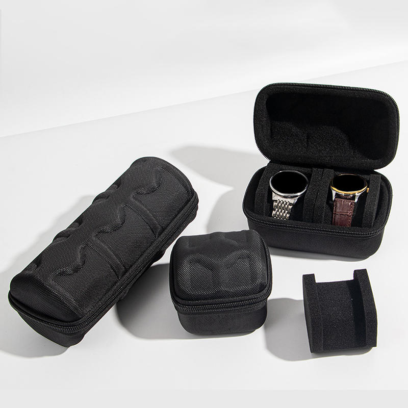1pc EVA Watch Storage Box Portable Shockproof Watch Storage Bag Hand-held Watch Protector Container Watch Organizer with zipper