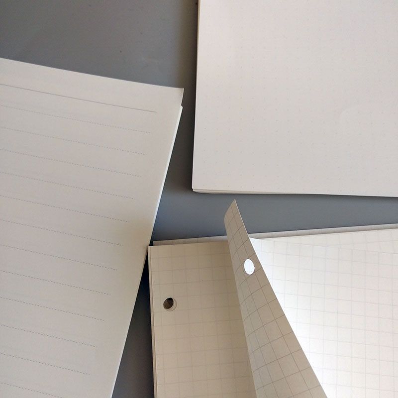 5mm A4 Blank Beige Cornell Grid Paper