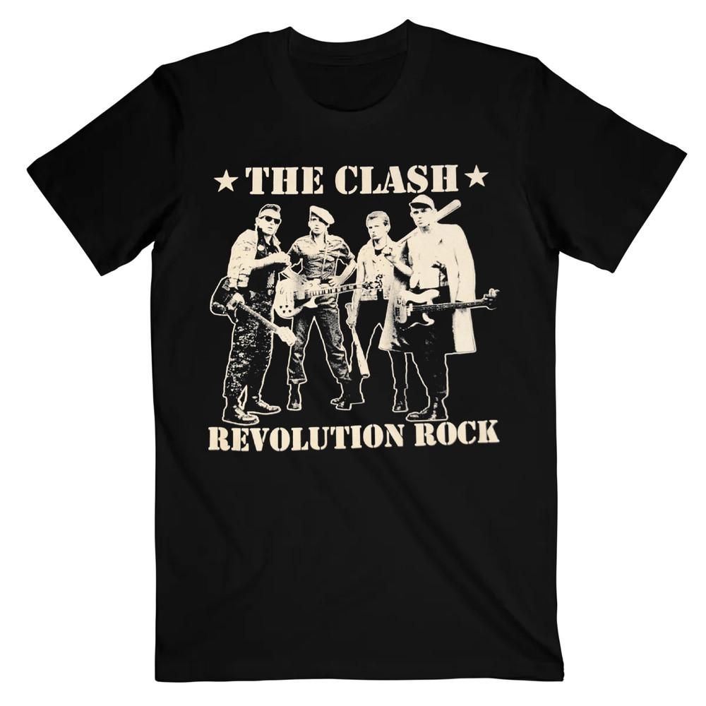 The Clash Revolution Band Member Unisex Black All Size Shirt Gift For Fans Unisex T-Shirt