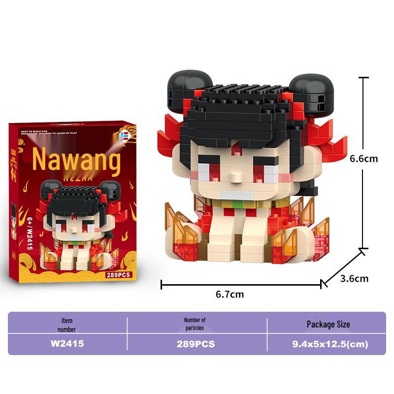 Lele Brothers Nezha & Ao Bing Micro Blocks Toy for Kids