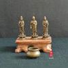 [DFJLWKE] Miniature Buddha Statue, Standing Amitabha Buddha, 46mm, Brass, Antique Finish, Amitabha (for Those Born In the Year of the Dog or Pig), Gua