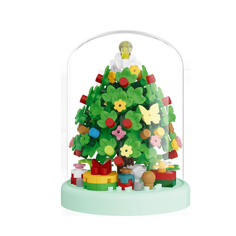 Micro-particle Assembled Construction Bricks Christmas Dream-making Playthings Learning Christmas Tree Gift Idea Ornaments Ideal for the Elderly