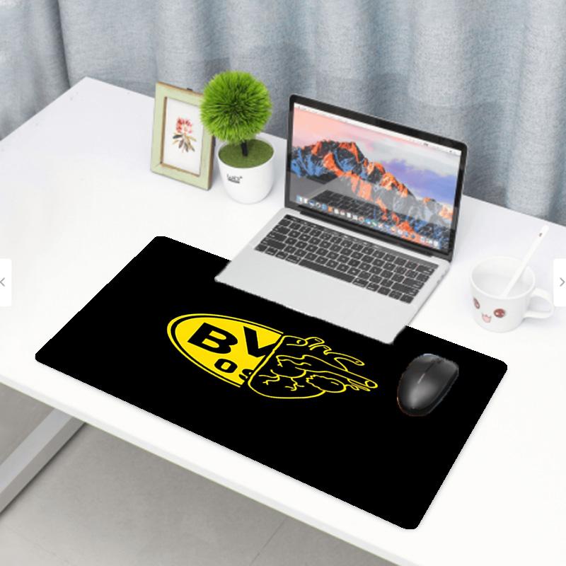 Borussia Dortmund Druck Mauspads, Anti-Rutsch Schreibtisch-Tastaturmatte, für PC Laptop Gaming Arbeiten Tägliche Nutzung, Coole Festival Überraschungsgeschenk