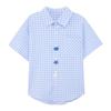 Boys' Short Sleeve Plaid Seersucker Shirt