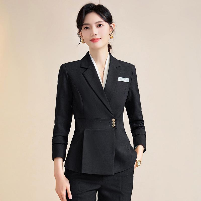 Elegant Autumn/Winter Women s Suit Set for Formal Reception and Jewelry Store Work XXXL