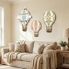 3PCS 3D Hot Air Balloon Decorative Panels Wooden Hot Air Balloons Decoration  Restaurant