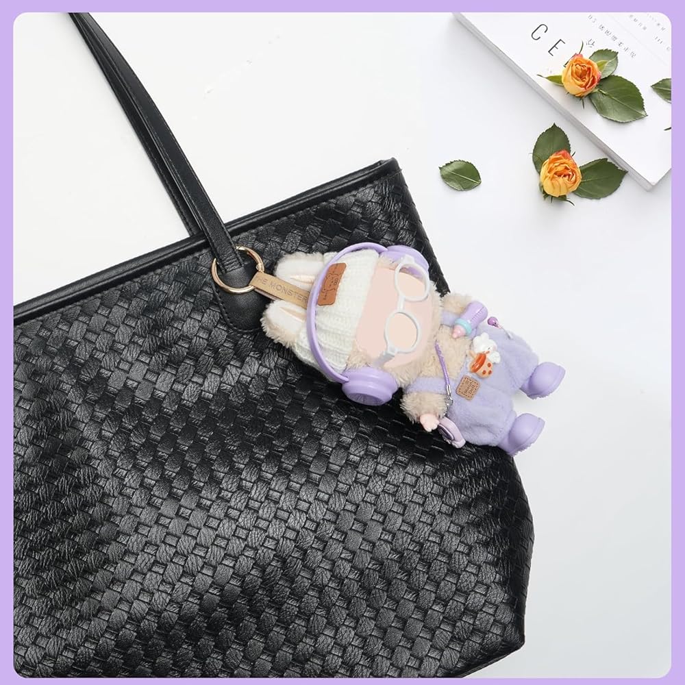 Ruokey Doll Clothes Set 8 Pieces Purple 15cm 17cm Plush Toy Outfit Dress Up Accessories