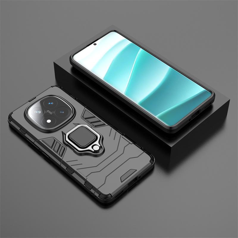 

Kickstand Case For Xiaomi Redmi Note 14 Pro 5G Note 14 Pro+ Plus Cover With Ring Stand Magnetic Bracket Shell Fundas Coque Redmi Note14 ProPlus чорний